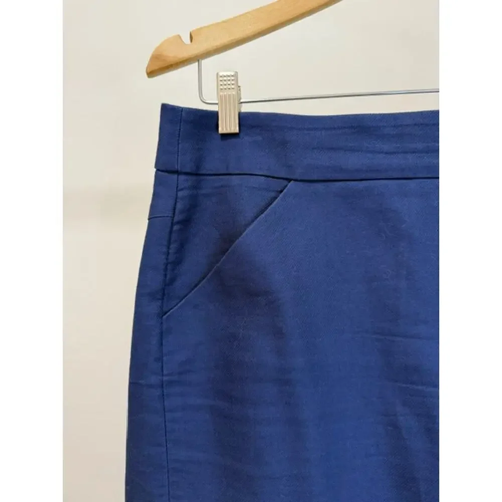 J.Crew “The Pencil Skirt” 100% Cotton – Navy – Sz10
